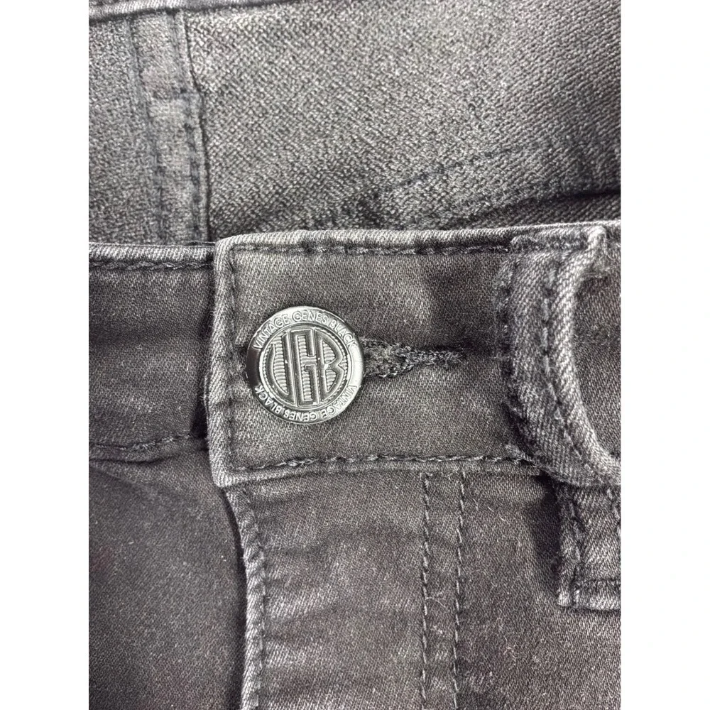 Grunge Mens Vintage Genes Black Slim Fit Jeans 30x30 Black